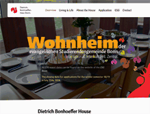 Tablet Screenshot of dbh-bonn.de